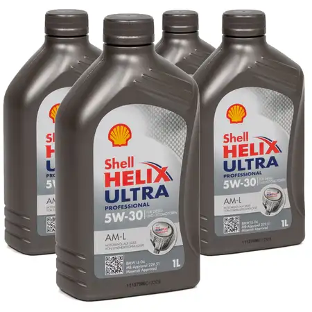 SHELL Motor&ouml;l &Ouml;l HELIX ULTRA Professional AM-L 5W30 f&uuml;r BMW LL-04 - 4L 4 Liter