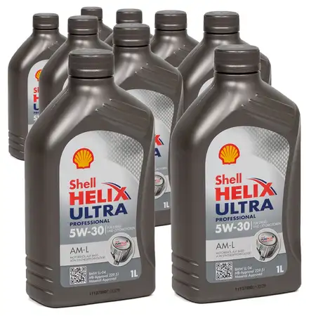 SHELL Motor&ouml;l &Ouml;l HELIX ULTRA Professional AM-L 5W30 f&uuml;r BMW LL-04 - 9L 9 Liter