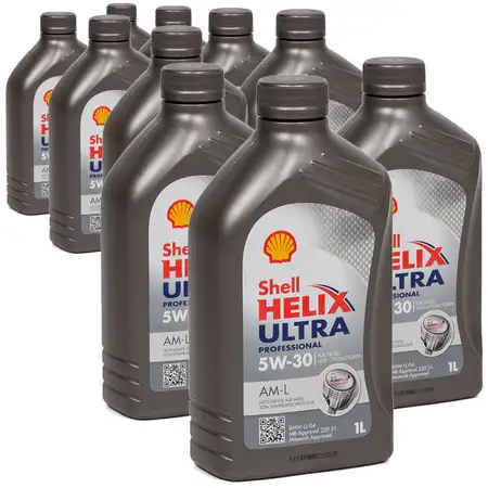 SHELL Motor&ouml;l &Ouml;l HELIX ULTRA Professional AM-L 5W30 f&uuml;r BMW LL-04 - 10L 10 Liter