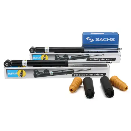 2x BILSTEIN B4 Sto&szlig;d&auml;mpfer + SACHS Staubschutz LEON OCTAVIA I BORA GOLF 4 hinten