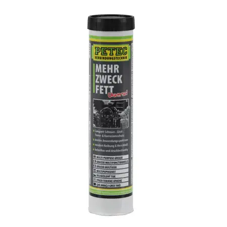 PETEC 94444 Mehrzweckfett Universalfett Fett Langzeitschutz Schmierfett 400g