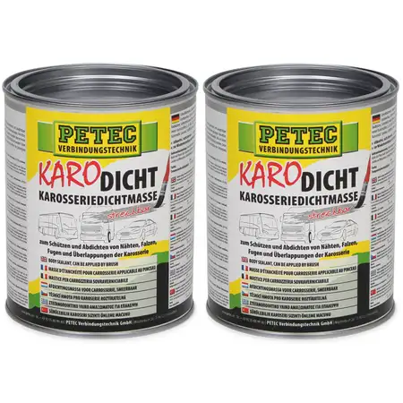 PETEC 94130 Karodicht Karosseriedichtmasse Dichtmasse streichbar 2000ml 2 L GRAU