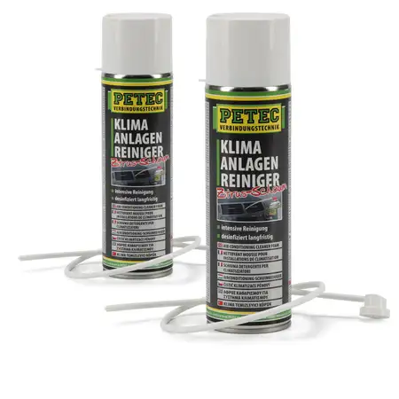 PETEC 71350 Klimaanlagenreiniger Aktivschaum Zitrus-Schaum Desinfektion 1 Liter