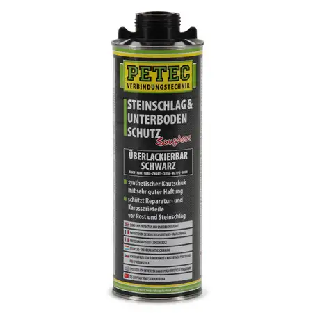 PETEC 73210 Steinschlagschutz Unterbodenschutz Saugdose SCHWARZ 1000ml 1 Liter