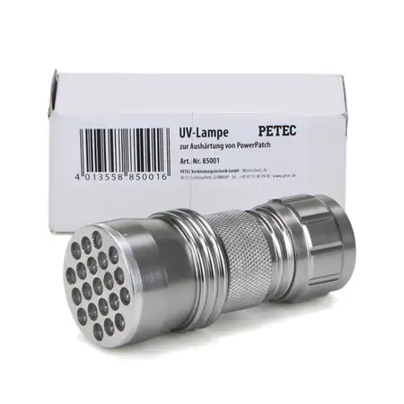 PETEC 85001 UV-Lampe leuchte Handleuchte zur Aush&auml;rtung von POWER PATCH