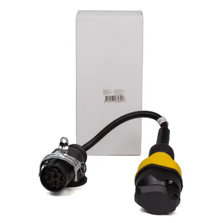 PROPLUS Adapter Anh&auml;ngerstecker Anh&auml;ngersteckdose 24V 15-polig auf 12V 13-polig