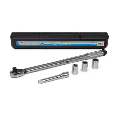 PROPLUS Drehmomentschl&uuml;ssel 10-210Nm 1/2" Vierkant + 17/19/21mm Stecknuss