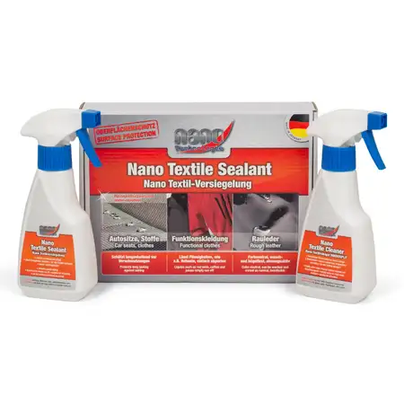 PROTEC 21184 Nano Textil Versiegelung 250ml Vorreiniger + 250ml Versiegelung
