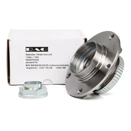 Radnabe + ABS Ring BMW 3er E36 E46 5er E34 E32 E31 Z3 Z4 E85 E86 vorne