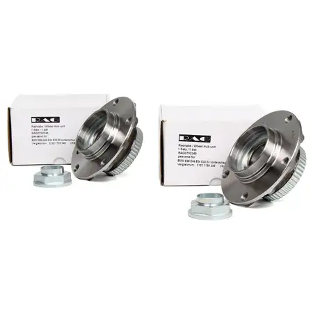 2x Radnabe + ABS Ring BMW 3er E36 E46 5er E34 E32 E31 Z3 Z4 E85 E86 vorne