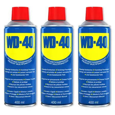 WD-40 49004 Multifunktionsspray Multifunktions&ouml;l Kontaktspray Kriech&ouml;l 3x 400ml