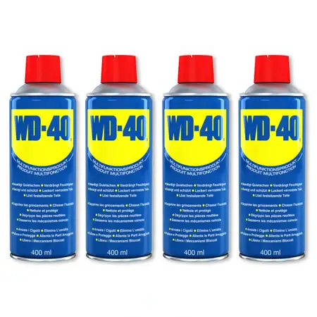 WD-40 49004 Multifunktionsspray Multifunktions&ouml;l Kontaktspray Kriech&ouml;l 4x 400ml