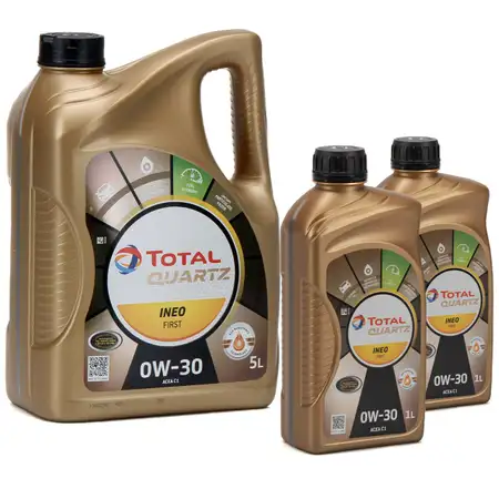 TOTAL QUARTZ INEO FIRST Motor&ouml;l &Ouml;l 0W-30 ACEA C1 C2 PSA B71 2312 - 7L 7 Liter