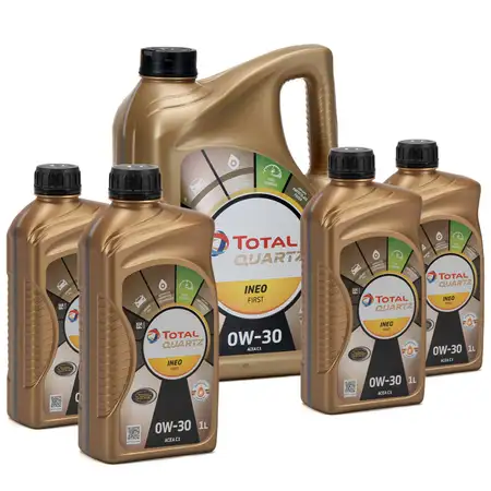 TOTAL QUARTZ INEO FIRST Motor&ouml;l &Ouml;l 0W-30 ACEA C1 C2 PSA B71 2312 - 9L 9 Liter