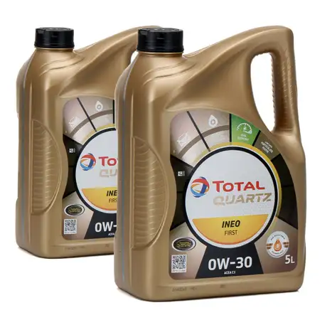 TOTAL QUARTZ INEO FIRST Motor&ouml;l &Ouml;l 0W-30 ACEA C1 C2 PSA B71 2312 - 10L 10 Liter