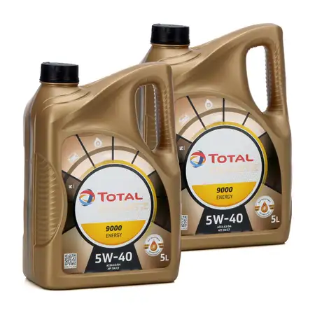 2x 5 Liter TOTAL QUARTZ 9000 ENERGY 5W-40 Motor&ouml;l f&uuml;r BMW LL-01 MB 229.5 229.3