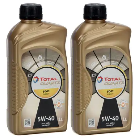 TOTAL QUARTZ 9000 ENERGY 5W-40 Motor&ouml;l BMW LL-01 MB 229.5 229.3 - 2 L 2 Liter