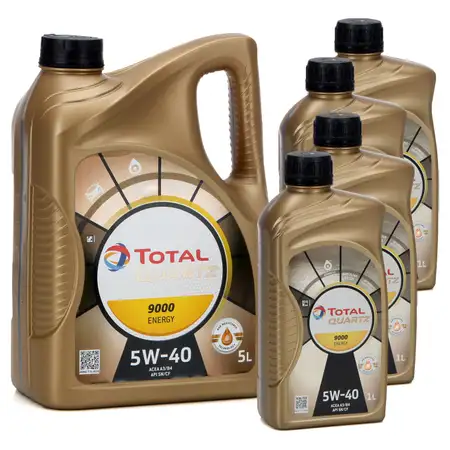 TOTAL QUARTZ 9000 ENERGY 5W-40 Motor&ouml;l BMW LL-01 MB 229.5 229.3 - 9 L 9 Liter