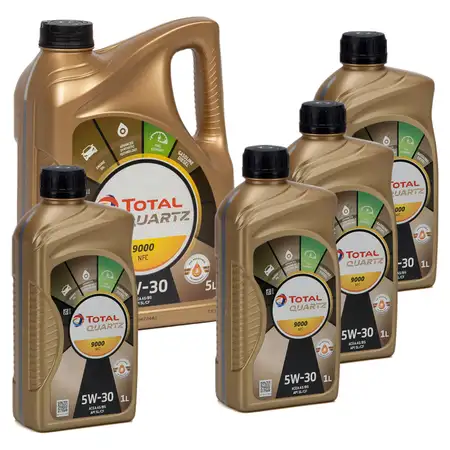 TOTAL QUARTZ 9000 FUTURE NFC 5W-30 Motor&ouml;l 9L 5W30 9 Liter f&uuml;r FORD WSS-M2C913-D