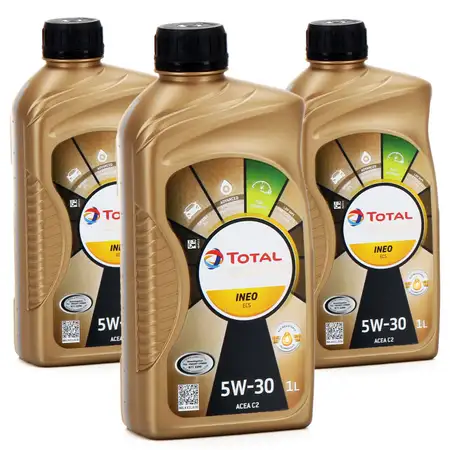 TOTAL QUARTZ INEO ECS 5W-30 Motor&ouml;l PSA B71 2290 Fiat 9.55535-S1 - 3L 3 Liter