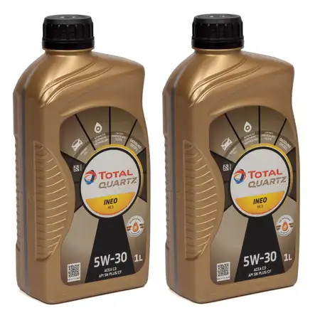 TOTAL QUARTZ INEO MC3 5W-30 Motor&ouml;l PSA B71 2297 MB 229.52 BMW LL-04 2L 2 Liter