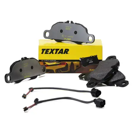 TEXTAR Bremsbel&auml;ge + Warnkontakt PORSCHE 718 Boxster Cayman 982 2.0 vorne