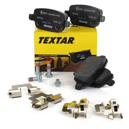TEXTAR Bremsbel&auml;ge f&uuml;r FORD FOCUS II 2.5 RS GALAXY KUGA I MONDEO IV S-MAX hinten