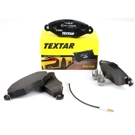 TEXTAR Bremsbel&auml;ge Bremskl&ouml;tze + Wako Almera Kubistar f&uuml;r Renault Kangoo vorne