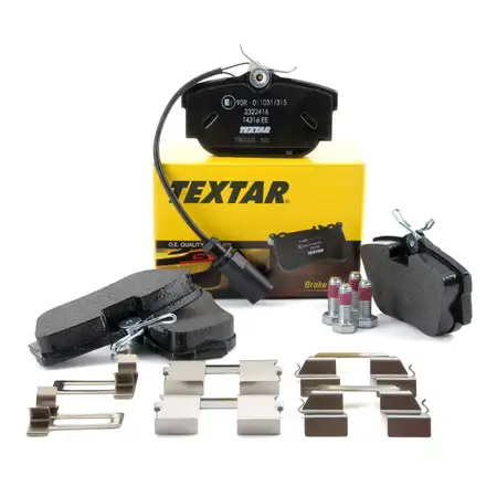 TEXTAR Bremsbel&auml;ge Bremsbelagsatz + Wako f&uuml;r VW Transporter T4 15 Zoll hinten
