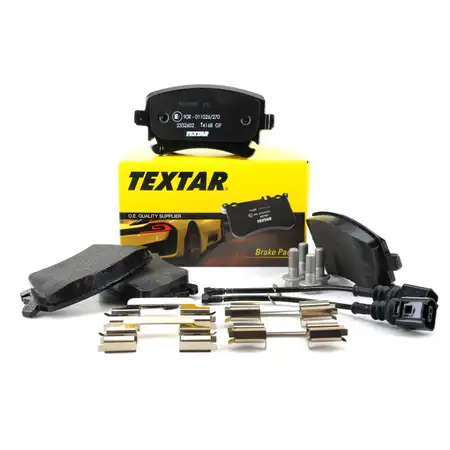 TEXTAR Bremsbel&auml;ge Bremskl&ouml;tze + Wako f&uuml;r VW Multivan Transporter T5 T6 hinten