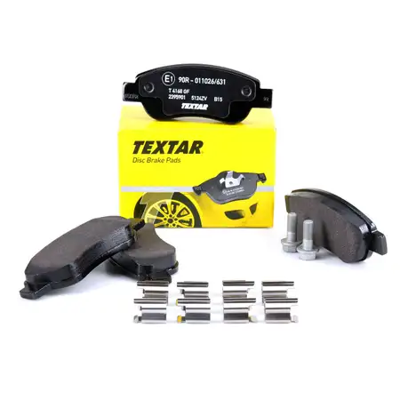 TEXTAR Bremsbel&auml;ge Bremsbelagsatz Citroen C1 f&uuml;r Peugeot 107 Toyota Aygo vorne