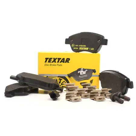 TEXTAR Bremsbel&auml;ge Bremskl&ouml;tze + Wako Alfa Romeo Mito f&uuml;r Fiat 500 Doblo vorne