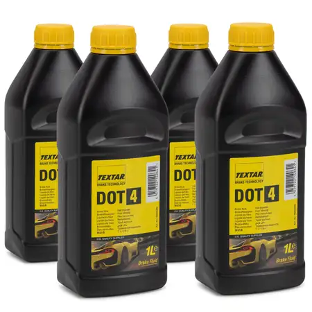 TEXTAR 95002200 Bremsfl&uuml;ssigkeit Brake Fluid DOT4 - 4 Liter 4L