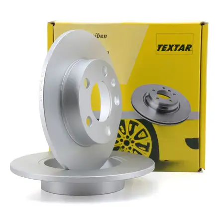 TEXTAR Bremsscheiben f&uuml;r Audi A1 A2 A3 TT VW Bora Golf 4 New Beetle Polo hinten