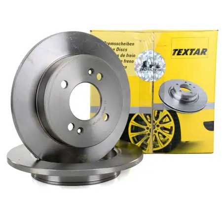 TEXTAR Bremsscheiben Satz f&uuml;r Hyundai i10 (IA PA) Kia Picanto (BA TA) hinten