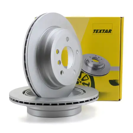 TEXTAR Bremsscheiben Satz f&uuml;r BMW 1er E81 E87 3er E90 E93 E92 E91 X1 E84 hinten