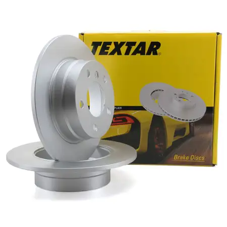 TEXTAR Bremsscheiben f&uuml;r BMW E81 E87 116/118i 116/118d ohne M-Technik hinten