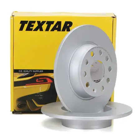 TEXTAR Bremsscheiben f&uuml;r Audi A1 A3 VW Beetle Eos Golf 6 7 Polo Touran hinten