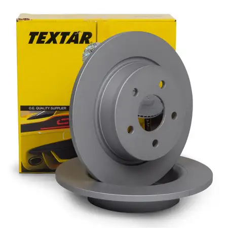 TEXTAR Bremsscheiben Satz f&uuml;r FORD GRAND C-MAX / C-MAX II KA+ KUGA II hinten