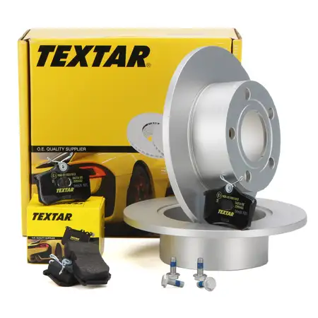 TEXTAR Bremsscheiben + Bremsbel&auml;ge AUDI A6 C5 SKODA SUPERB I VW PASSAT 3B hinten
