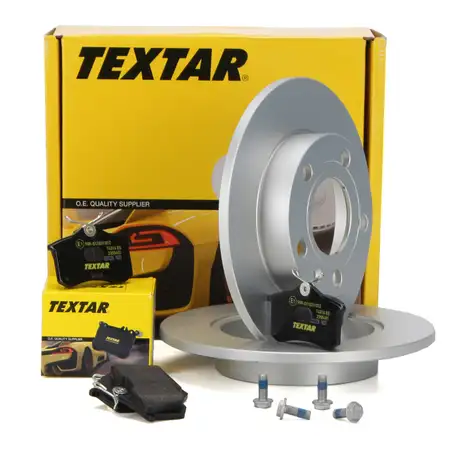 TEXTAR Bremsscheiben + Bremsbel&auml;ge AUDI A4 (8E B7) SEAT EXEO (3R) PR-1KD hinten