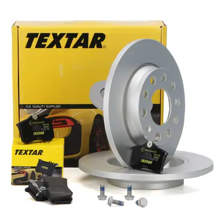 TEXTAR Bremsscheiben + Bremsbel&auml;ge AUDI A4 (8E B6 B7) SEAT EXEO (3R) 1KP hinten