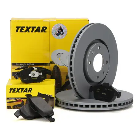 TEXTAR Bremsscheiben + Bel&auml;ge CITROEN BERLINGO C4 II DS4 PEUGEOT PARTNER vorne
