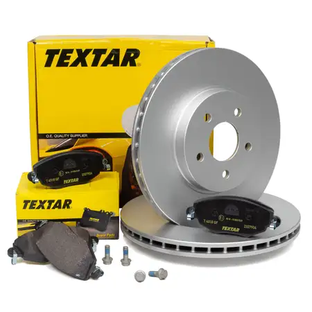 TEXTAR Bremsscheiben + Bremsbel&auml;ge FORD MONDEO III JAGUAR X-TYPE (X400) vorne