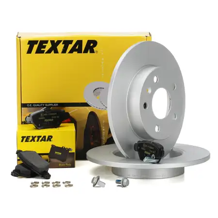 TEXTAR Bremsen Bremsscheiben + Bel&auml;ge f&uuml;r OPEL ASTRA H ZAFIRA A 5-Loch hinten