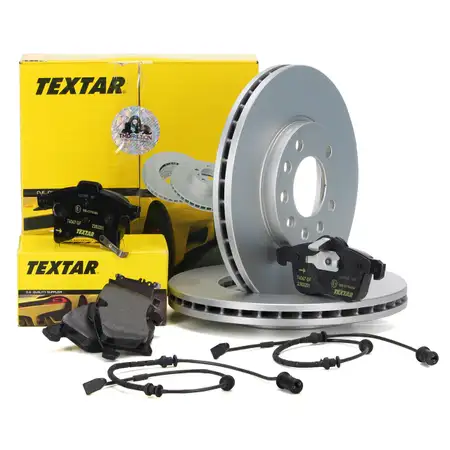 TEXTAR Bremsen Bremsscheiben + Bel&auml;ge + Wako OPEL ASTRA G ZAFIRA A 5-Loch vorne