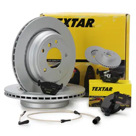 TEXTAR Bremsscheiben + Bel&auml;ge Wako BMW 5er E39 TOURING 520-540i 520-530d hinten