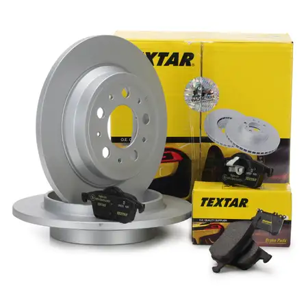TEXTAR Bremsscheiben + Bel&auml;ge VOLVO S60 I S80 I V70 II XC70 CROSS COUNTRY hinten