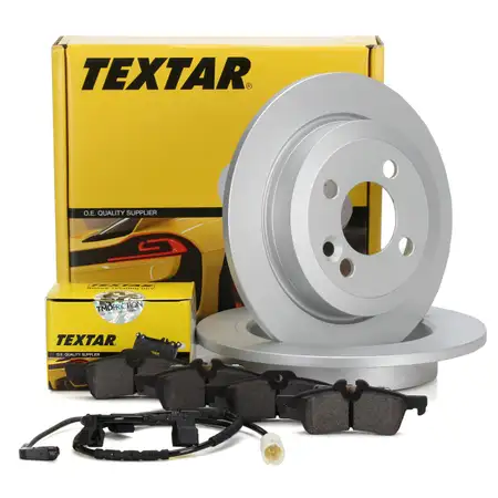 TEXTAR Bremsscheiben + Bel&auml;ge Wako MINI R56 JOHN COOPER WORKS bis 08.2010 hinten