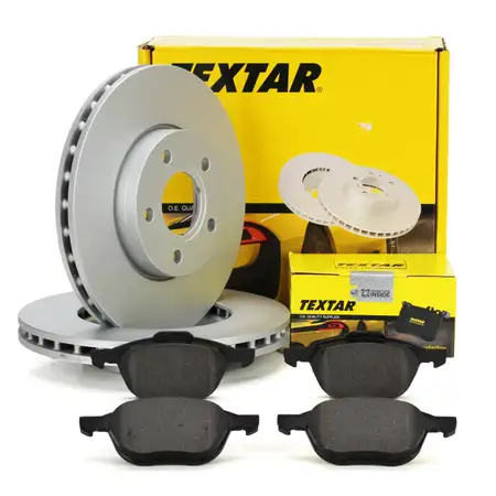 TEXTAR Bremsscheiben + Bremsbel&auml;ge FORD GRAND C-MAX / C-MAX II FOCUS III vorne